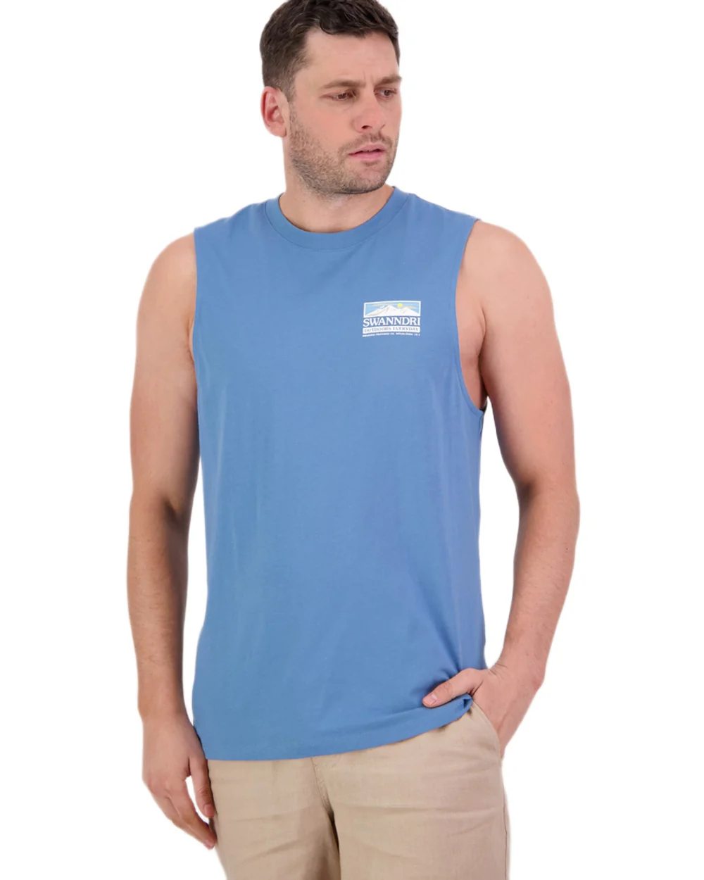 Swanndri Mens Lindis Printed Tank - Image 10