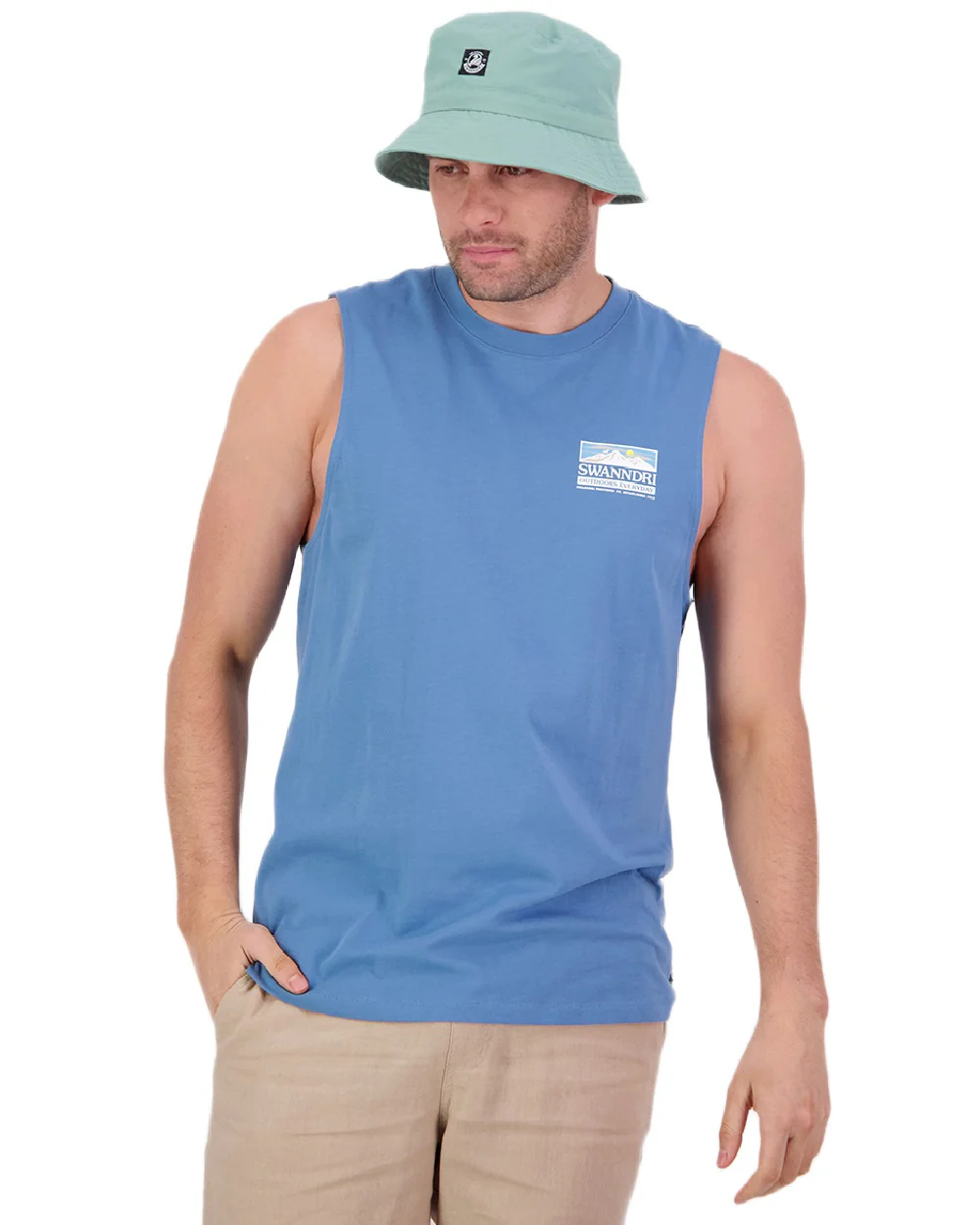 Swanndri Mens Lindis Printed Tank - Image 11