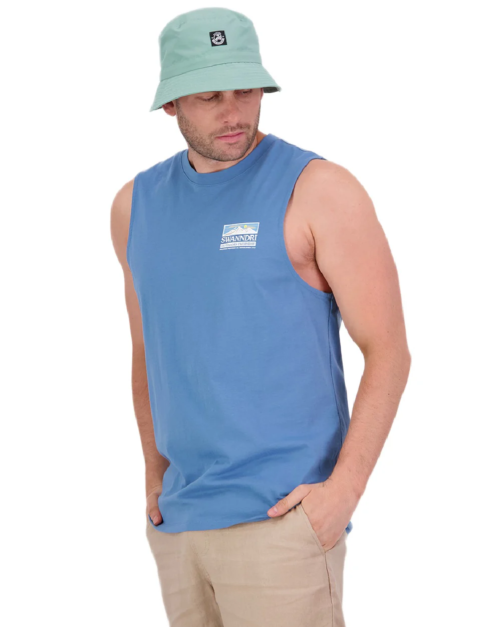 Swanndri Mens Lindis Printed Tank - Image 12