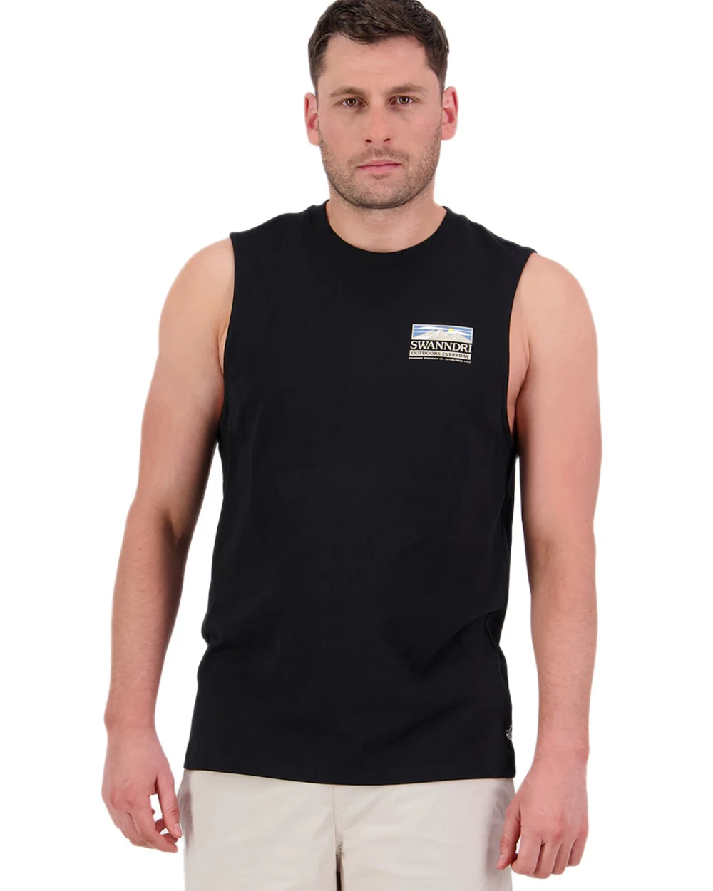 Swanndri Mens Lindis Printed Tank - Image 2