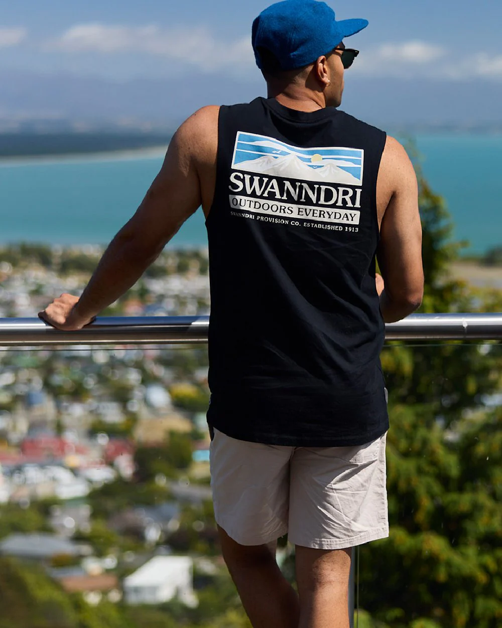 Swanndri Mens Lindis Printed Tank - Image 3