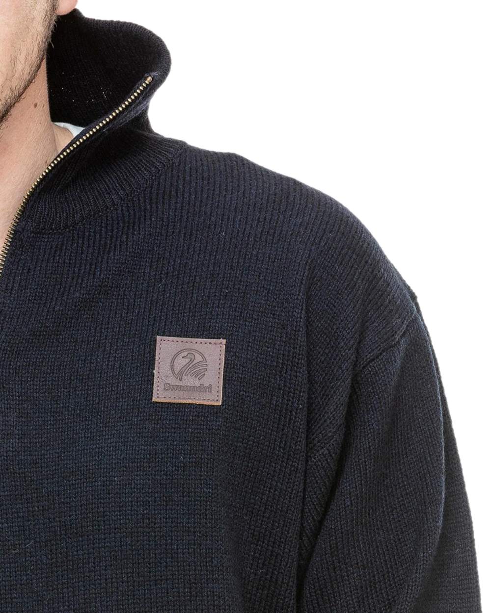 Swanndri Mens Mariner Wool Zip Neck Sweater - Image 10