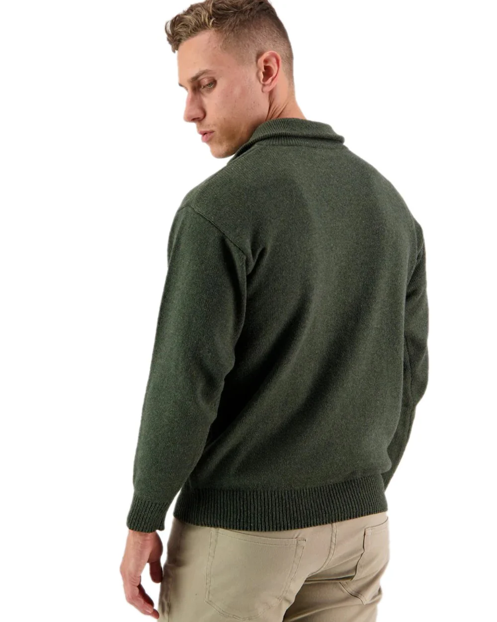 Swanndri Mens Mariner Wool Zip Neck Sweater - Image 17