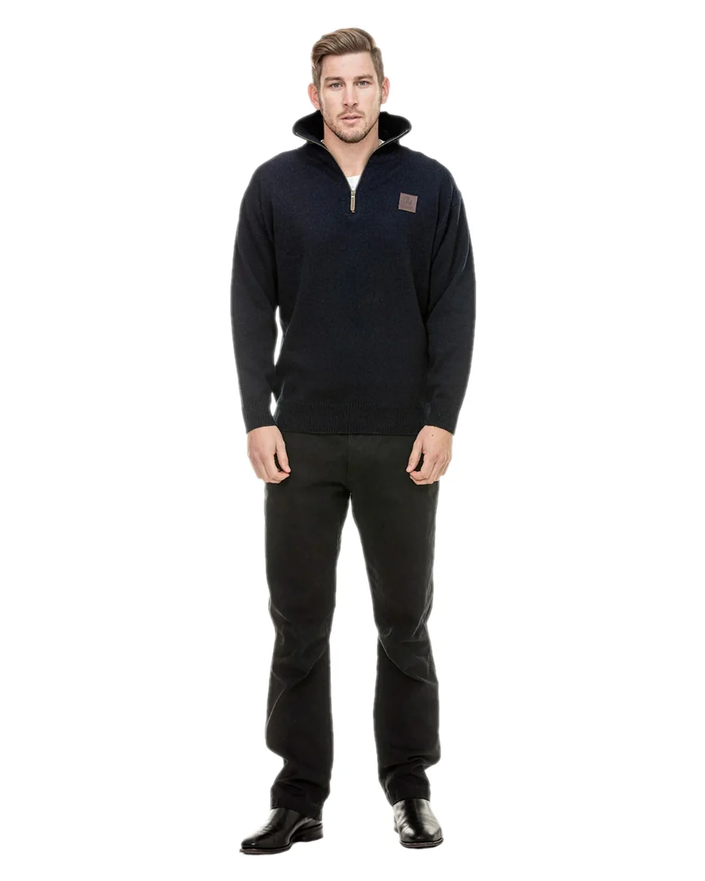 Swanndri Mens Mariner Wool Zip Neck Sweater - Image 9