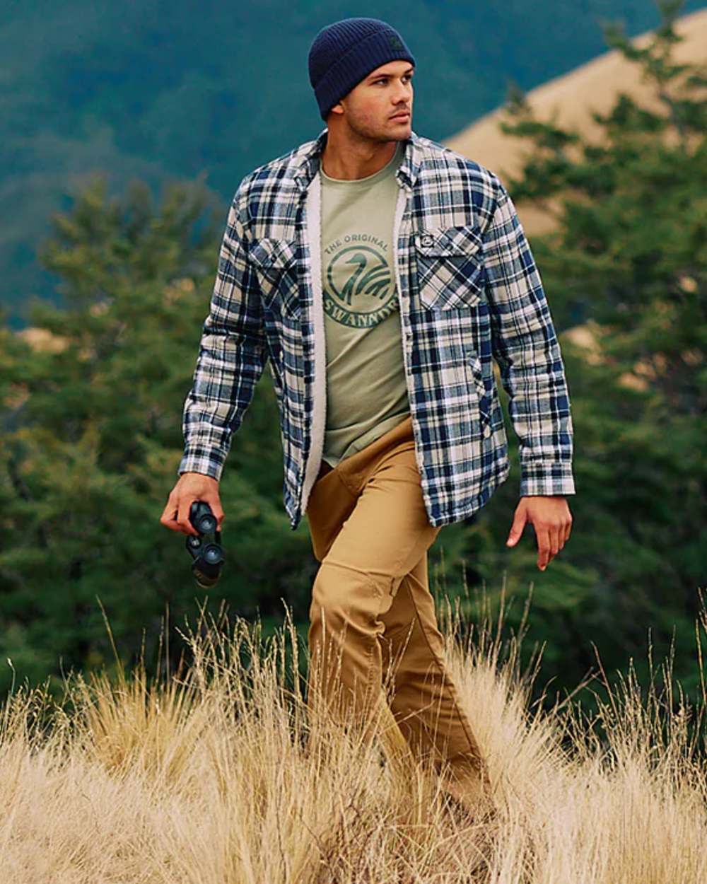 Swanndri Mens Morven Sherpa Long Sleeve Shirt - Image 2
