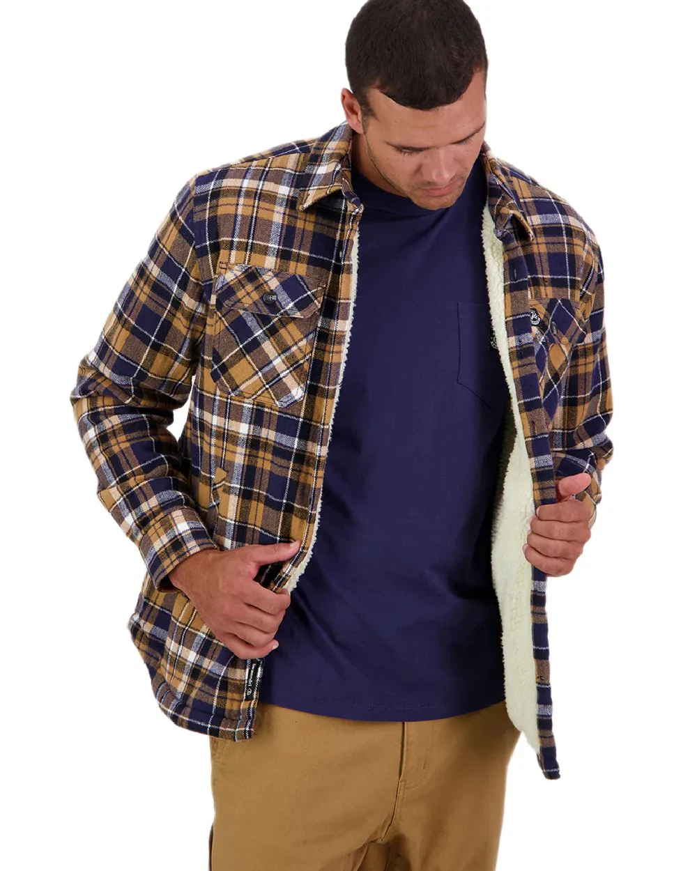 Swanndri Mens Morven Sherpa Long Sleeve Shirt - Image 8