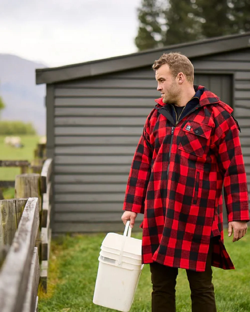 Swanndri Mens Mosgiel Wool Bushshirt with Zip Up Front - Image 15