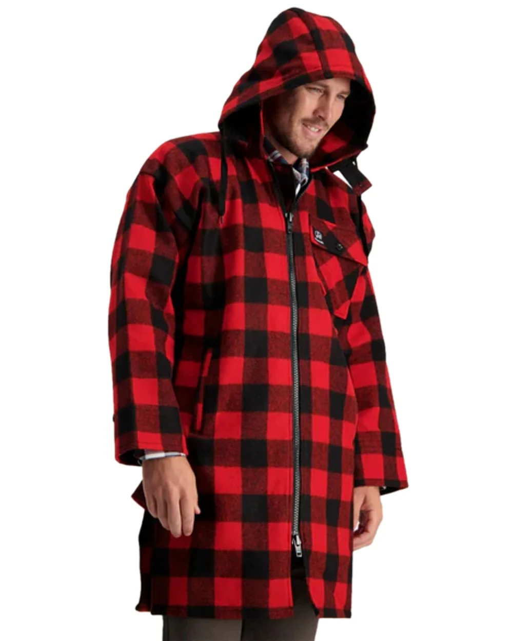 Swanndri Mens Mosgiel Wool Bushshirt with Zip Up Front - Image 16