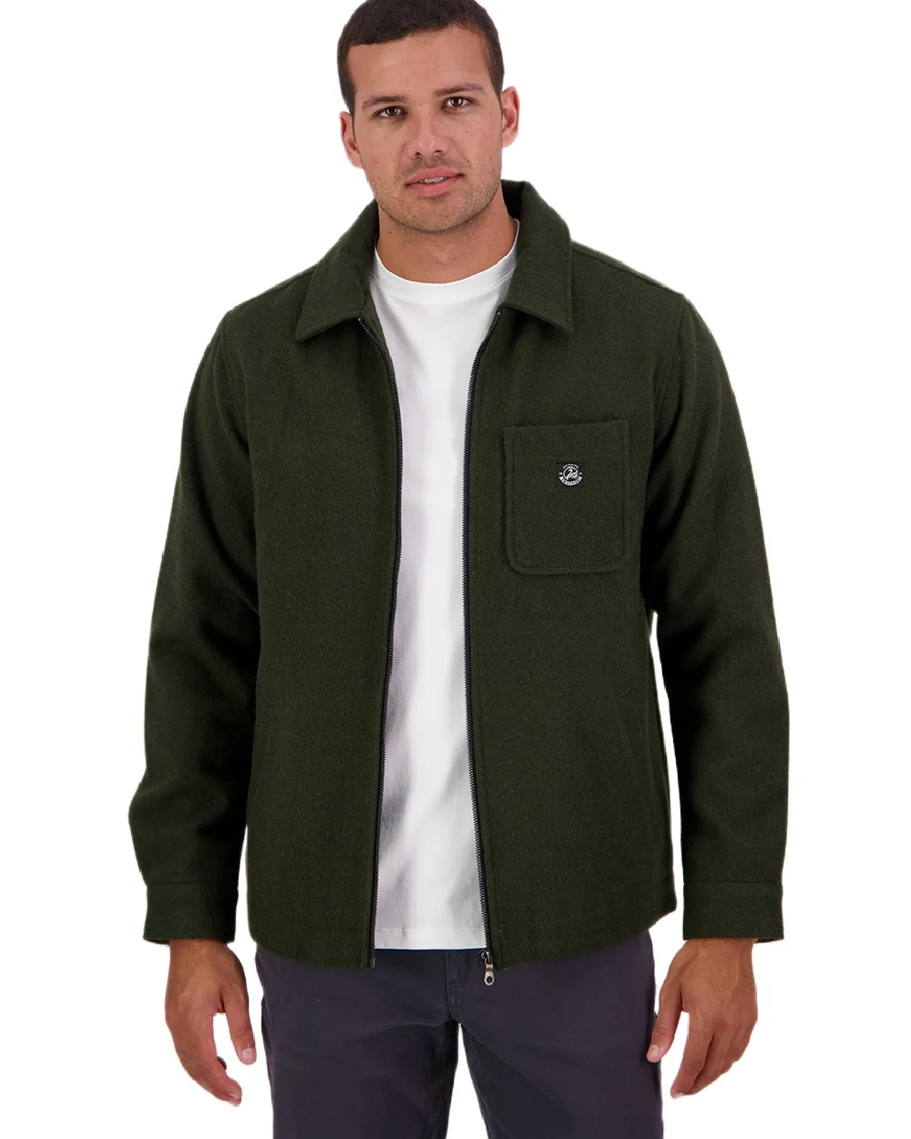 Swanndri Mens Northgate Wool Shacket - Image 3