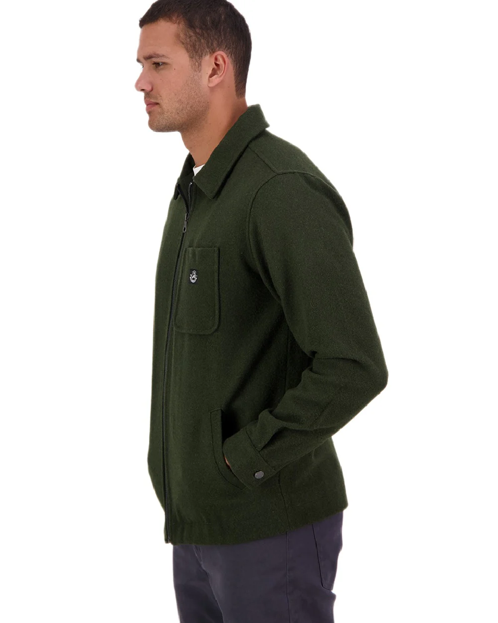 Swanndri Mens Northgate Wool Shacket - Image 4