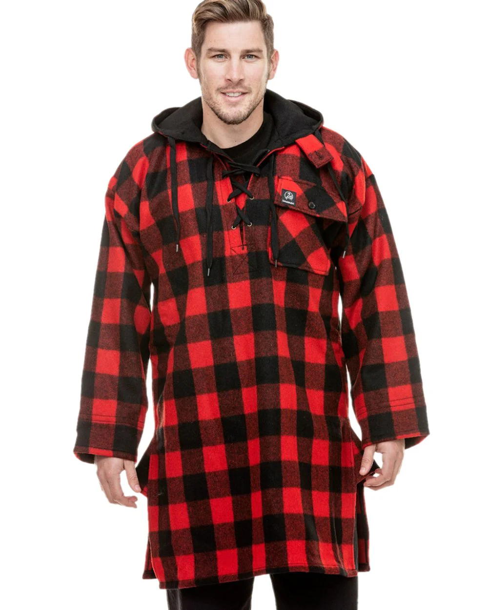 Swanndri Mens Original Wool Bushshirt With Lace Up Front - Image 14