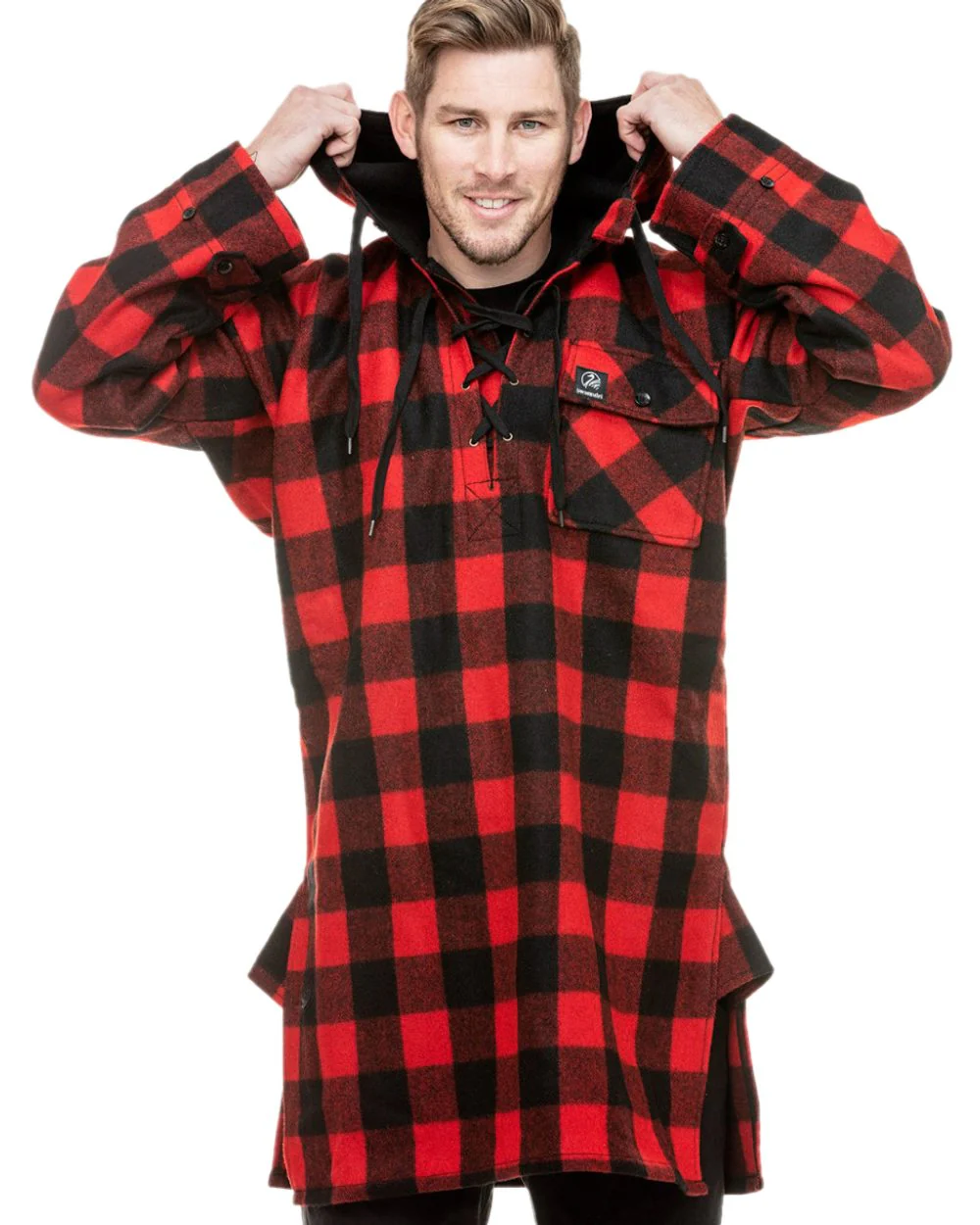 Swanndri Mens Original Wool Bushshirt With Lace Up Front - Image 15