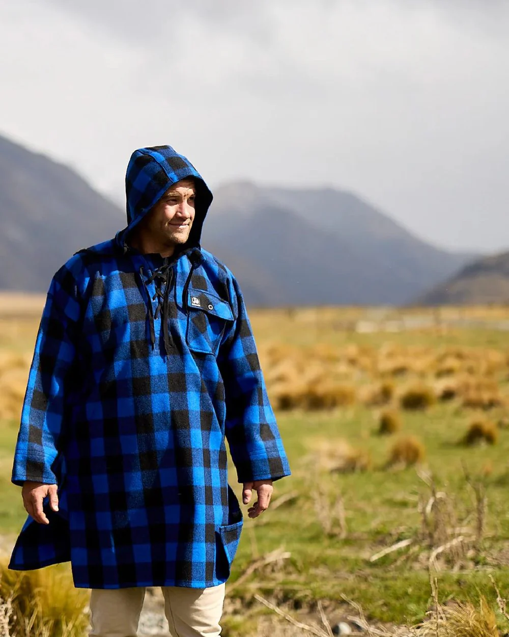 Swanndri Mens Original Wool Bushshirt With Lace Up Front - Image 5