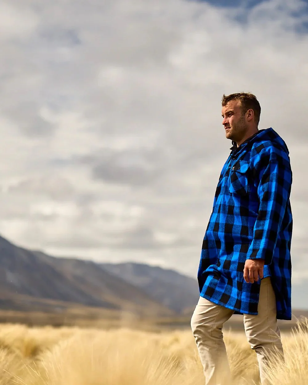 Swanndri Mens Original Wool Bushshirt With Lace Up Front - Image 6