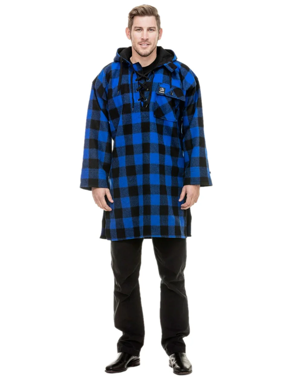 Swanndri Mens Original Wool Bushshirt With Lace Up Front - Image 7