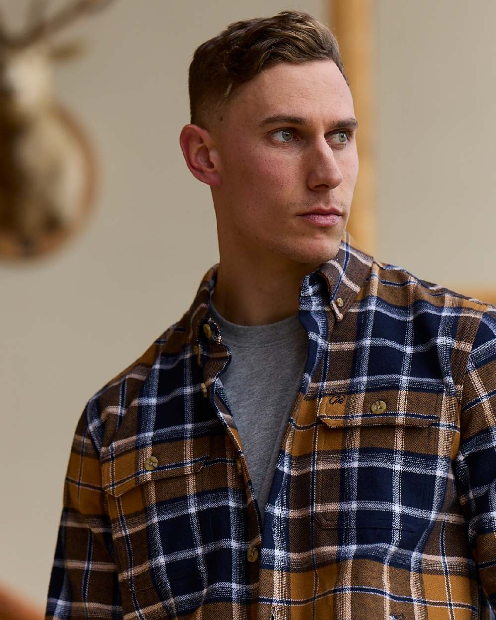 Swanndri Mens Pencarrow Long Sleeved Shacket - Image 3