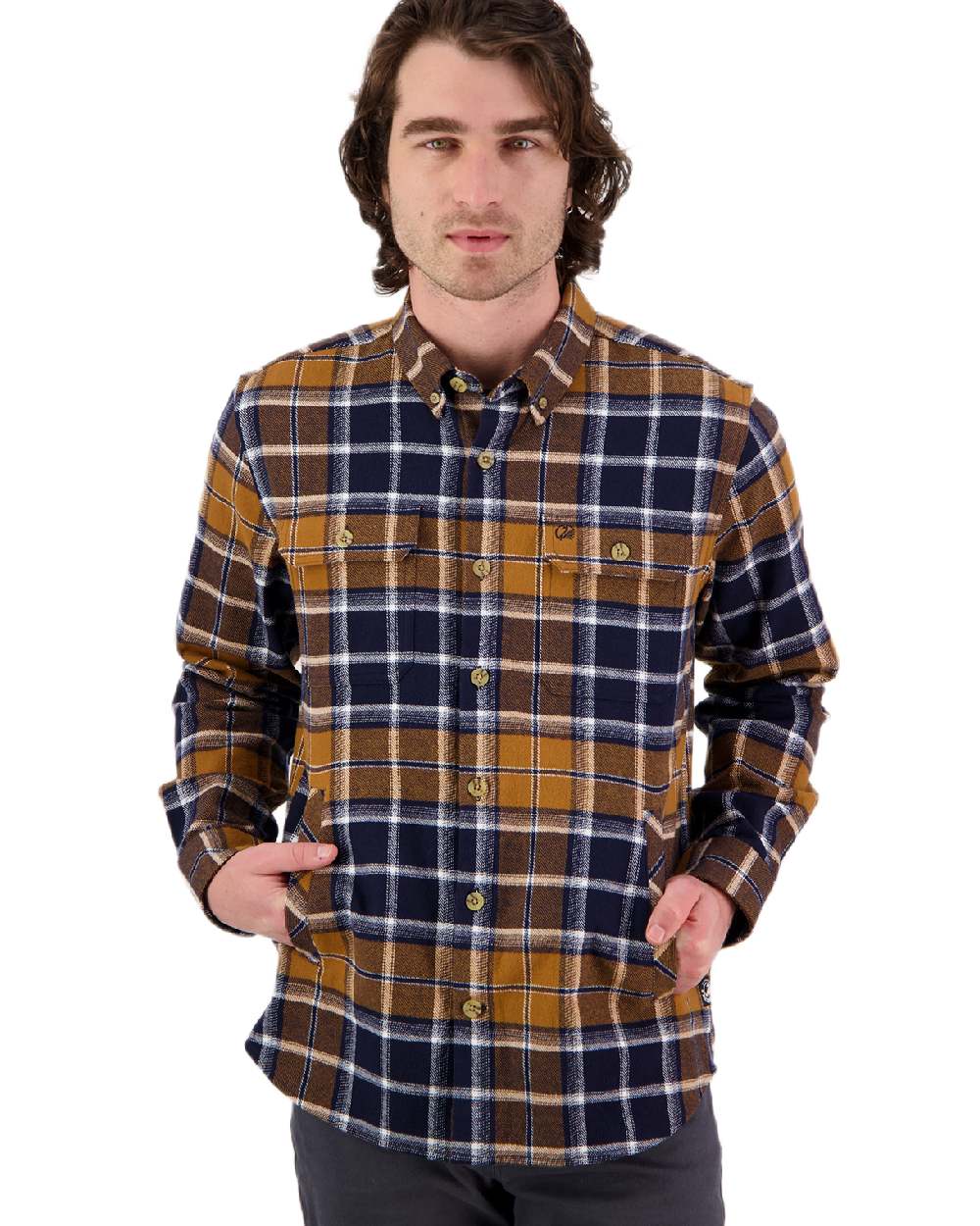 Swanndri Mens Pencarrow Long Sleeved Shacket - Image 4