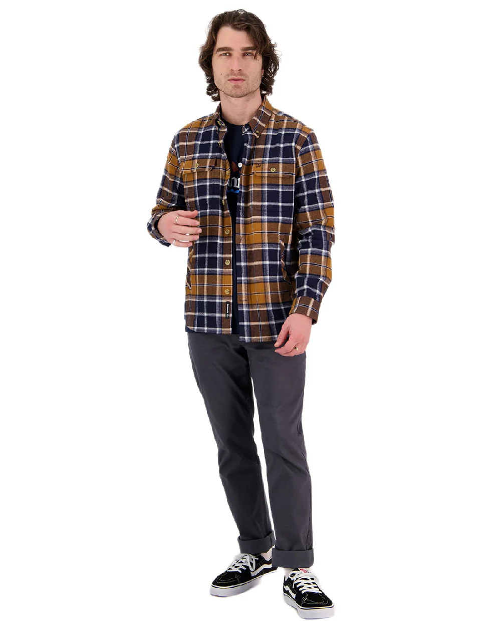 Swanndri Mens Pencarrow Long Sleeved Shacket - Image 6