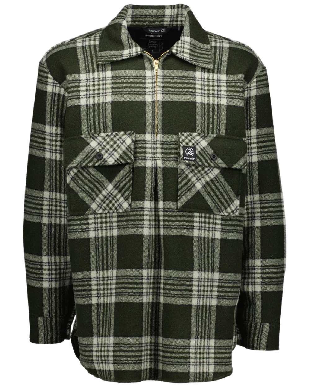 Swanndri Mens Ranger Wool Zip Front Bushshirt - Image 34
