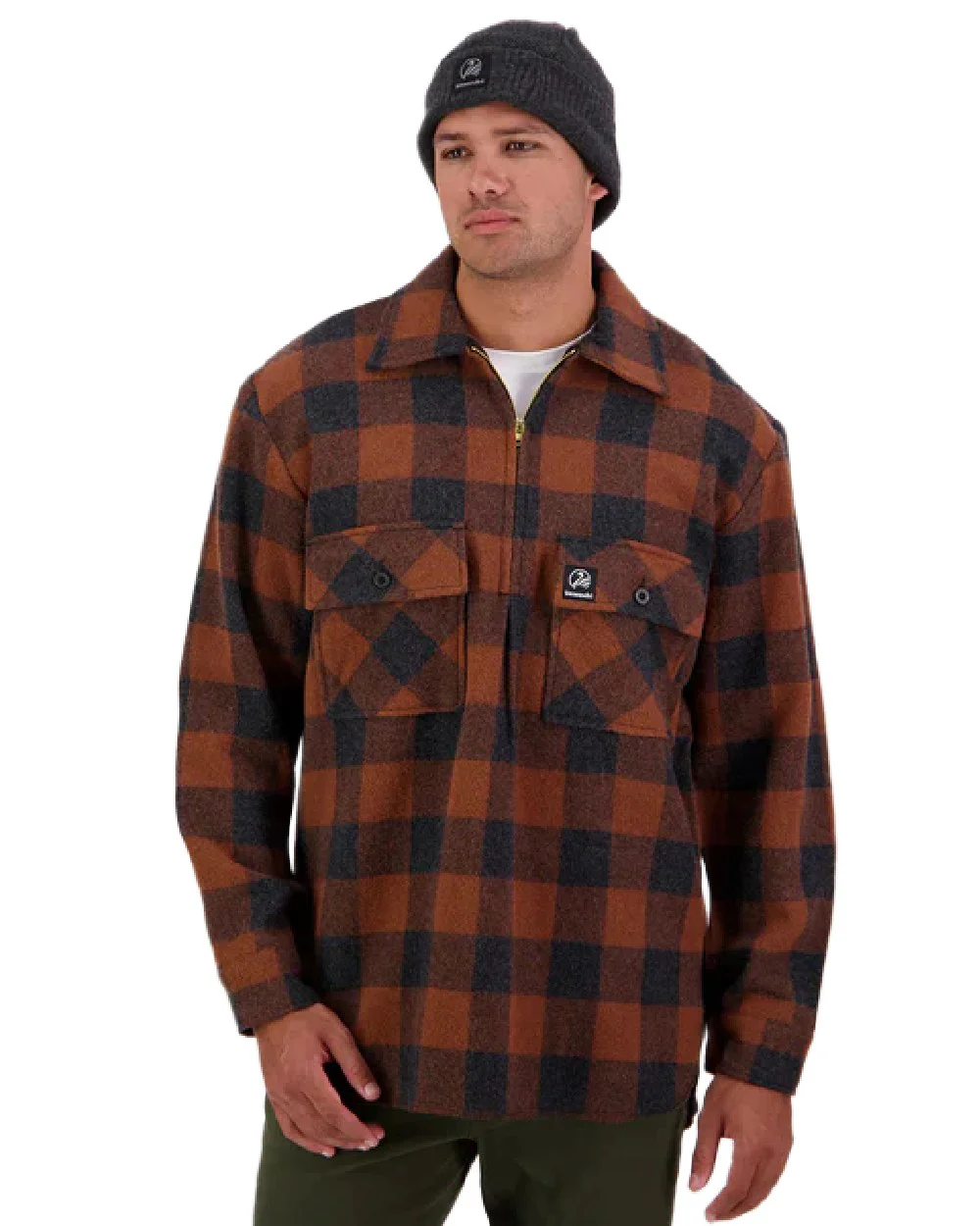 Swanndri Mens Ranger Wool Zip Front Bushshirt - Image 41