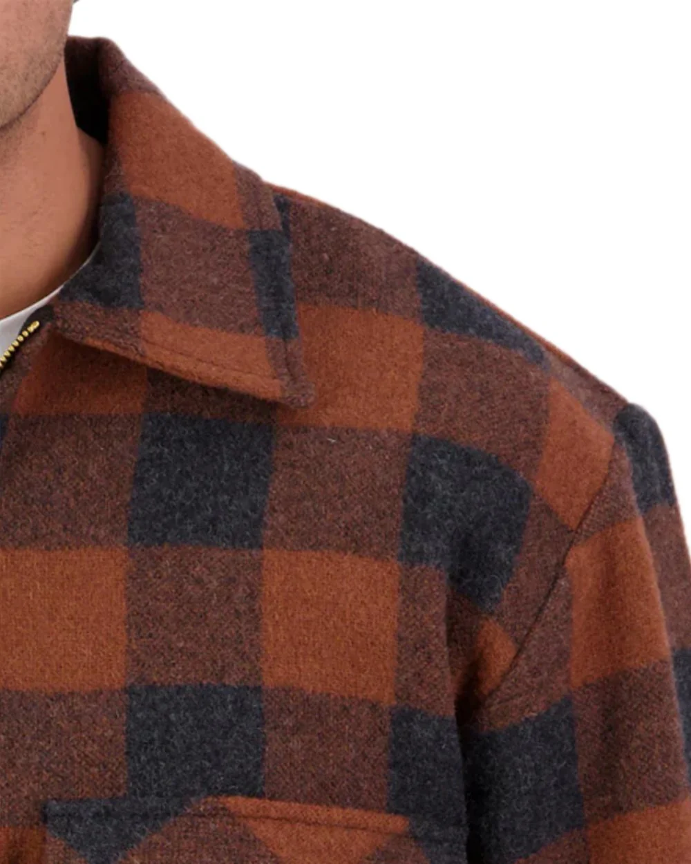 Swanndri Mens Ranger Wool Zip Front Bushshirt - Image 43