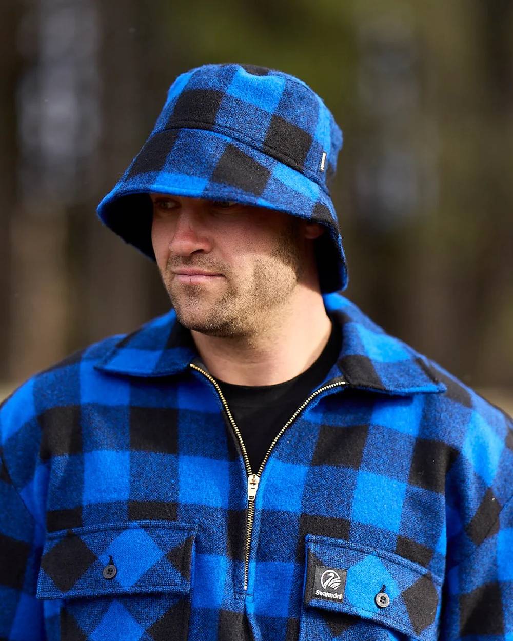 Swanndri Mens Ranger Wool Zip Front Bushshirt - Image 8
