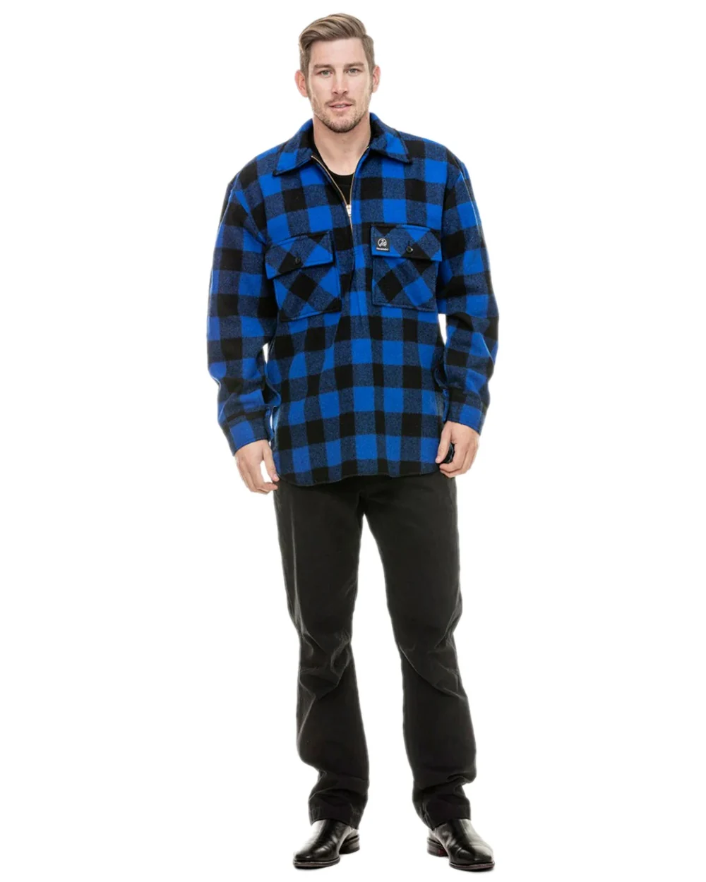 Swanndri Mens Ranger Wool Zip Front Bushshirt - Image 9