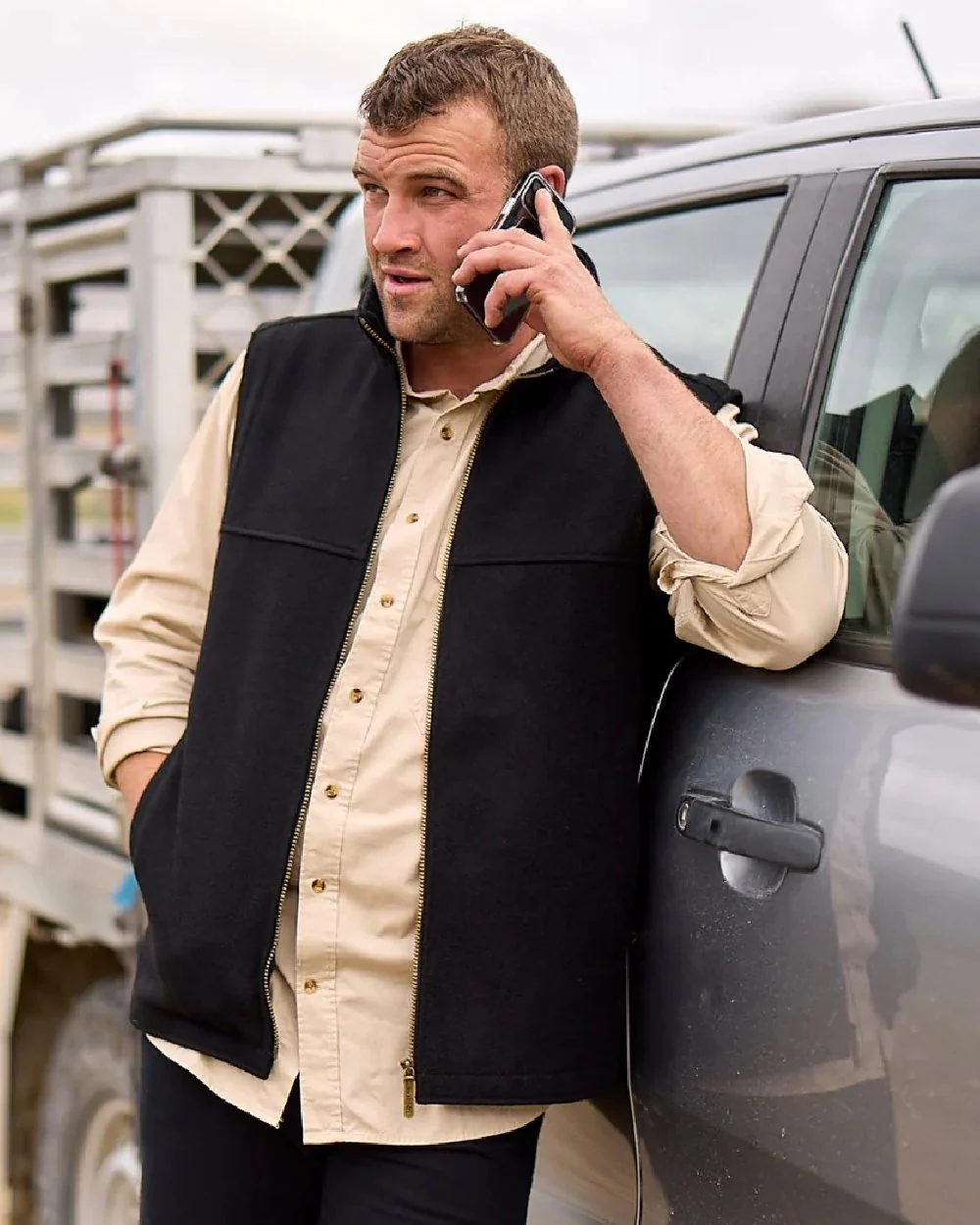 Swanndri Mens Saddleback Wool Vest - Image 3
