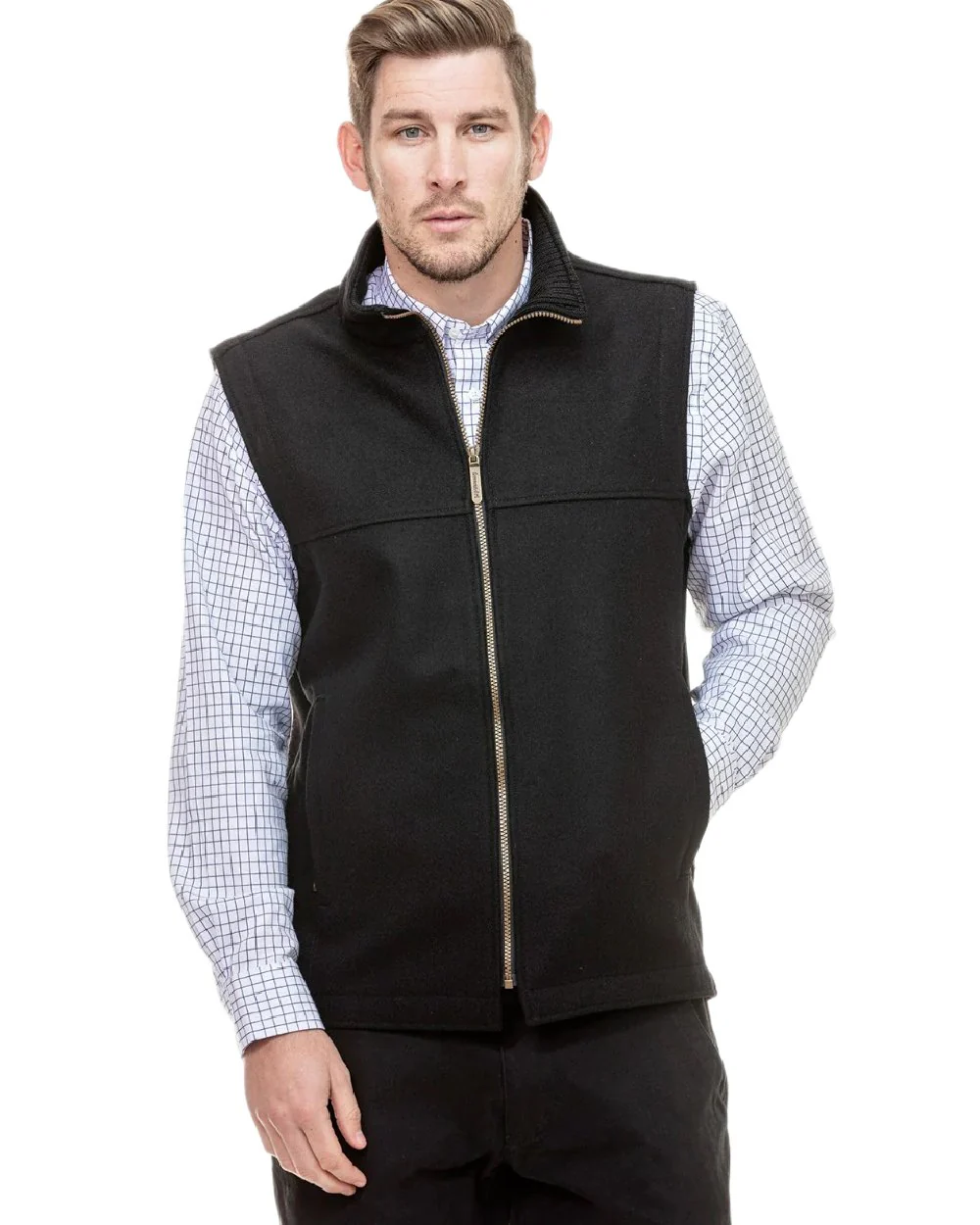 Swanndri Mens Saddleback Wool Vest - Image 4