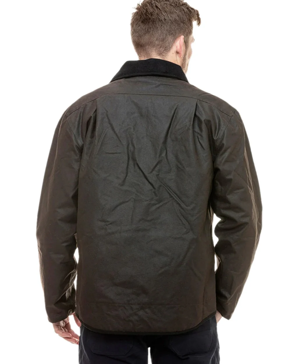 Swanndri Mens Waimak Oilskin Jacket With Wool Lining - Image 6