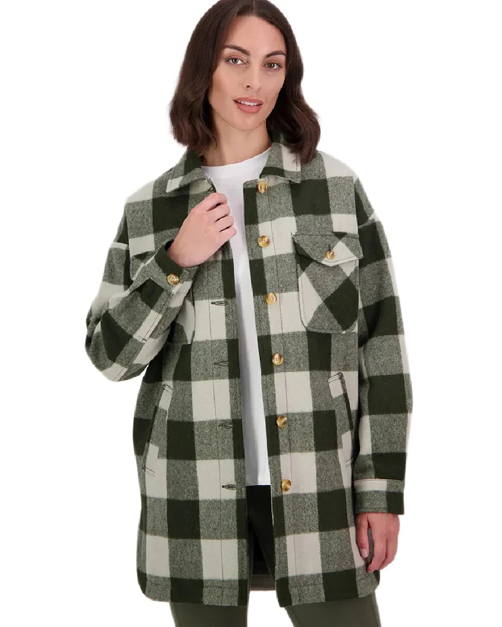 Swanndri Womens Anchorage Longline Jacket - Image 10