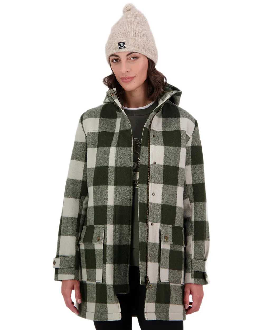Swanndri Womens Annmore Wool Overcoat - Image 13