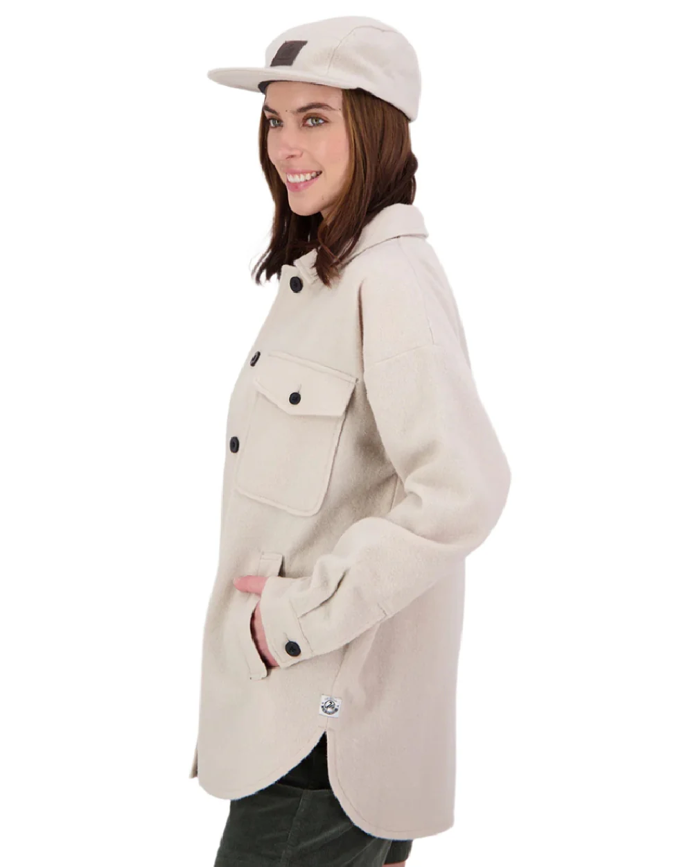 Swanndri Womens Harbourage Lite Wool Shacket - Image 11