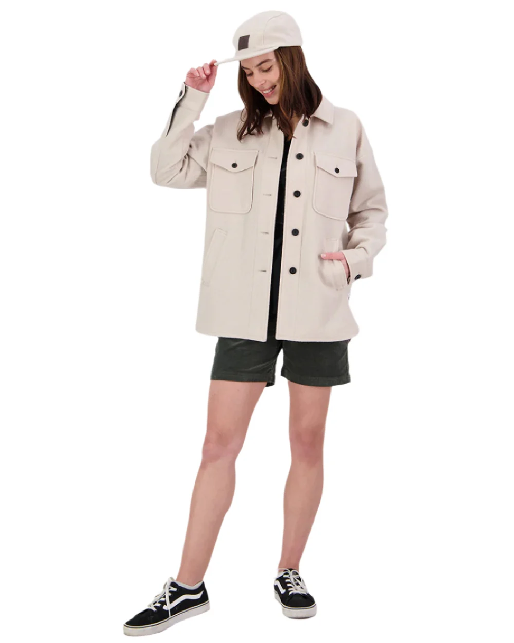 Swanndri Womens Harbourage Lite Wool Shacket - Image 12