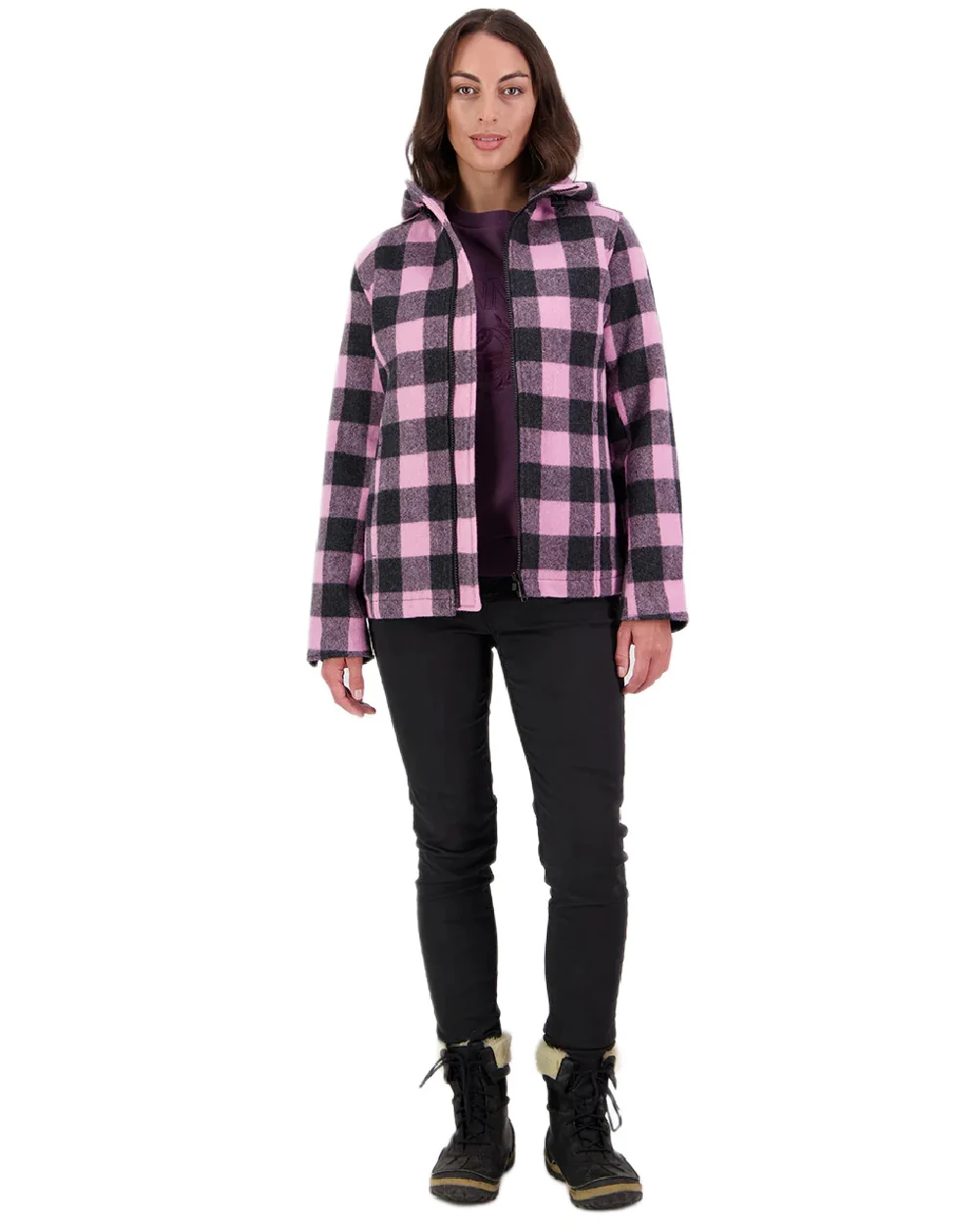 Swanndri Womens Seattle V2 Wool Hooded Sweater - Image 20