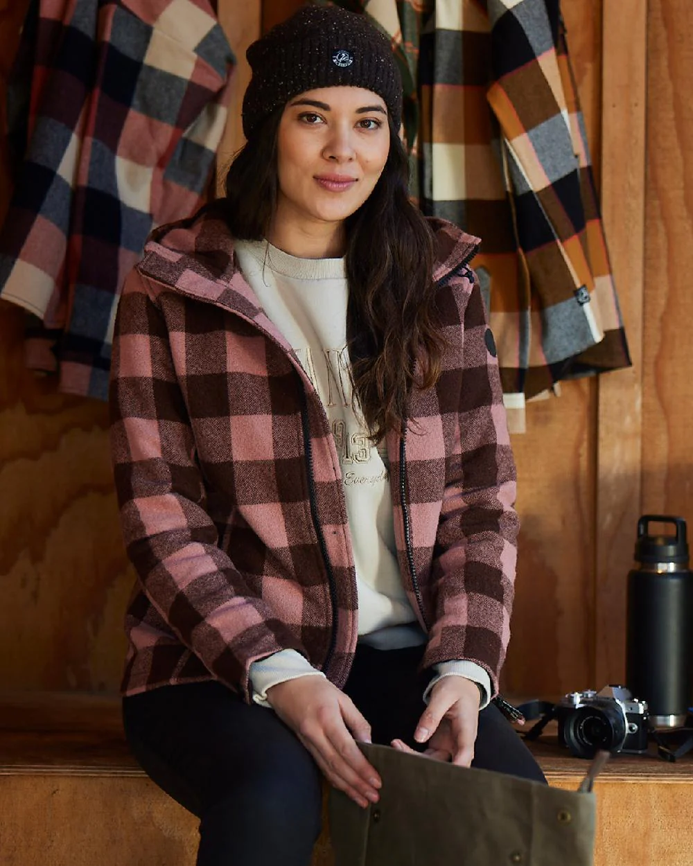 Swanndri Womens Seattle V2 Wool Hooded Sweater - Image 6