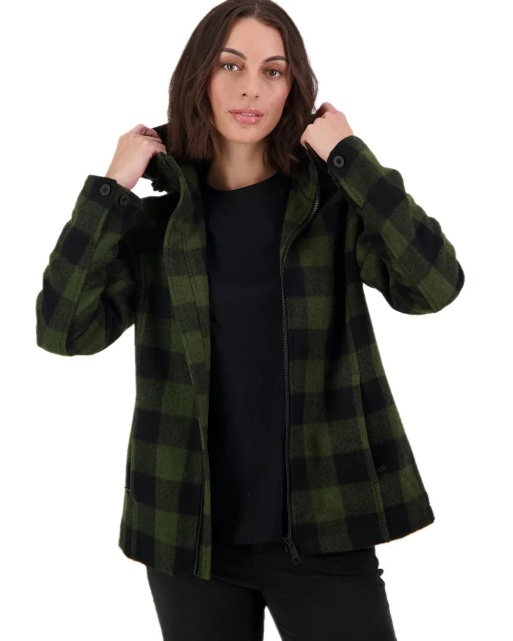 Swanndri Womens Seattle V2 Wool Hoodie - Image 3