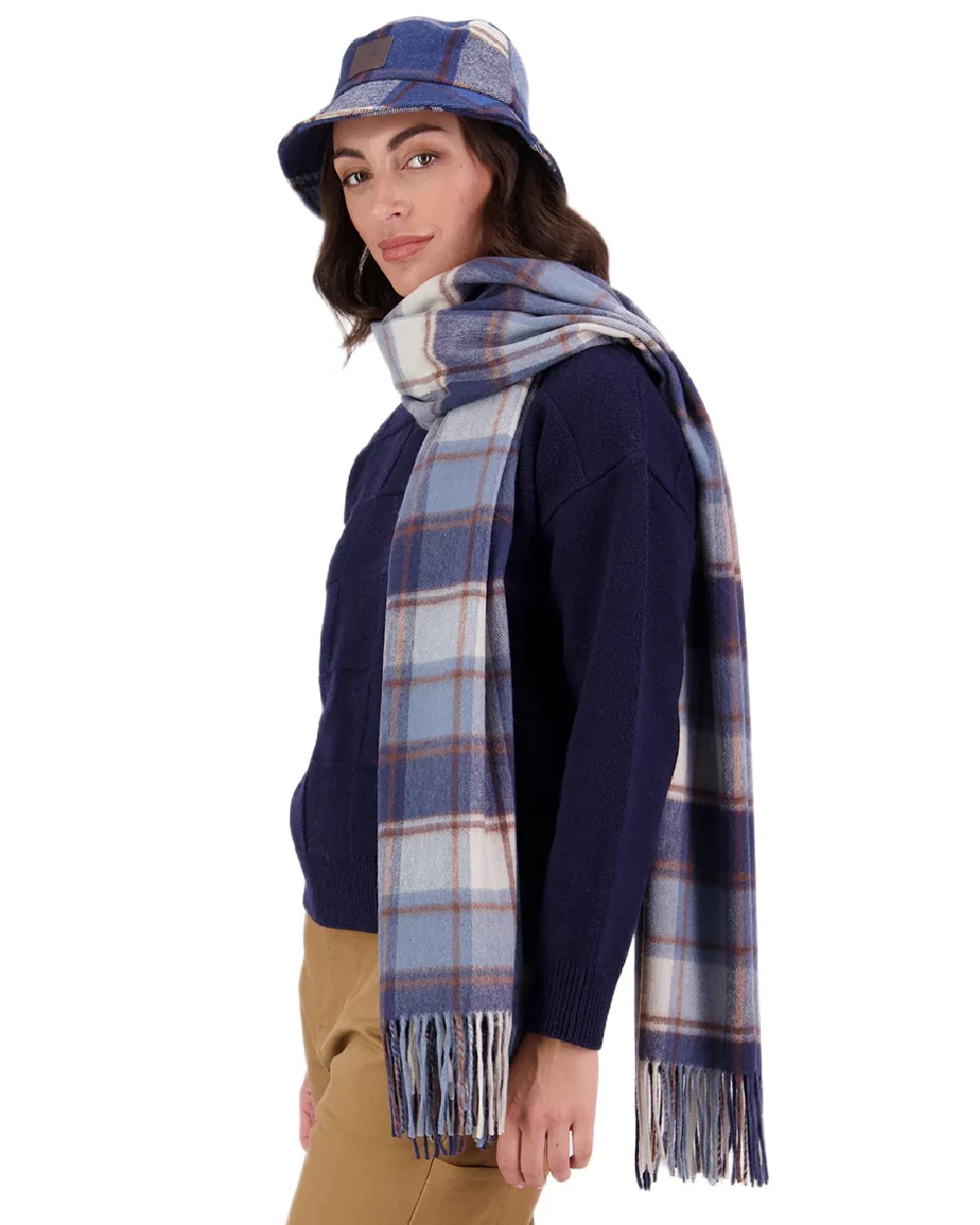 Swanndri Womens Wide Scarf - Image 2