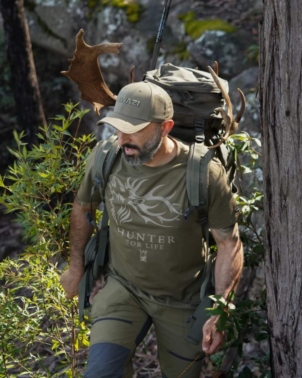 Swazi Mens Hunter For Life T-Shirt - Image 2