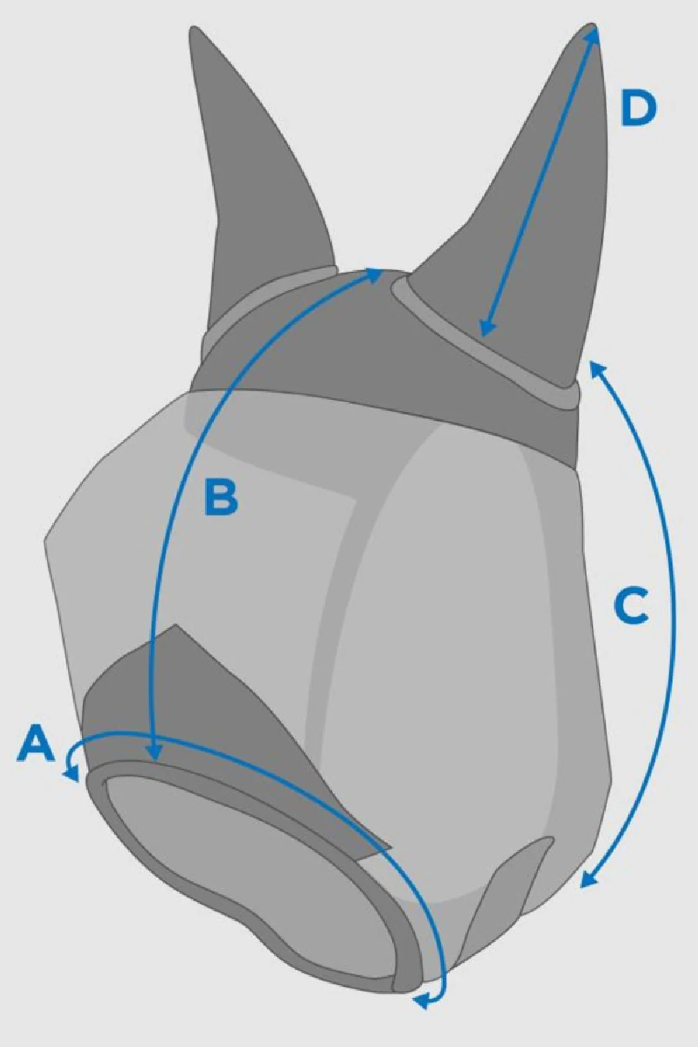WeatherBeeta ComFiTec Deluxe Fine Mesh Mask With Ears and Tassels | Two Colours - Image 3