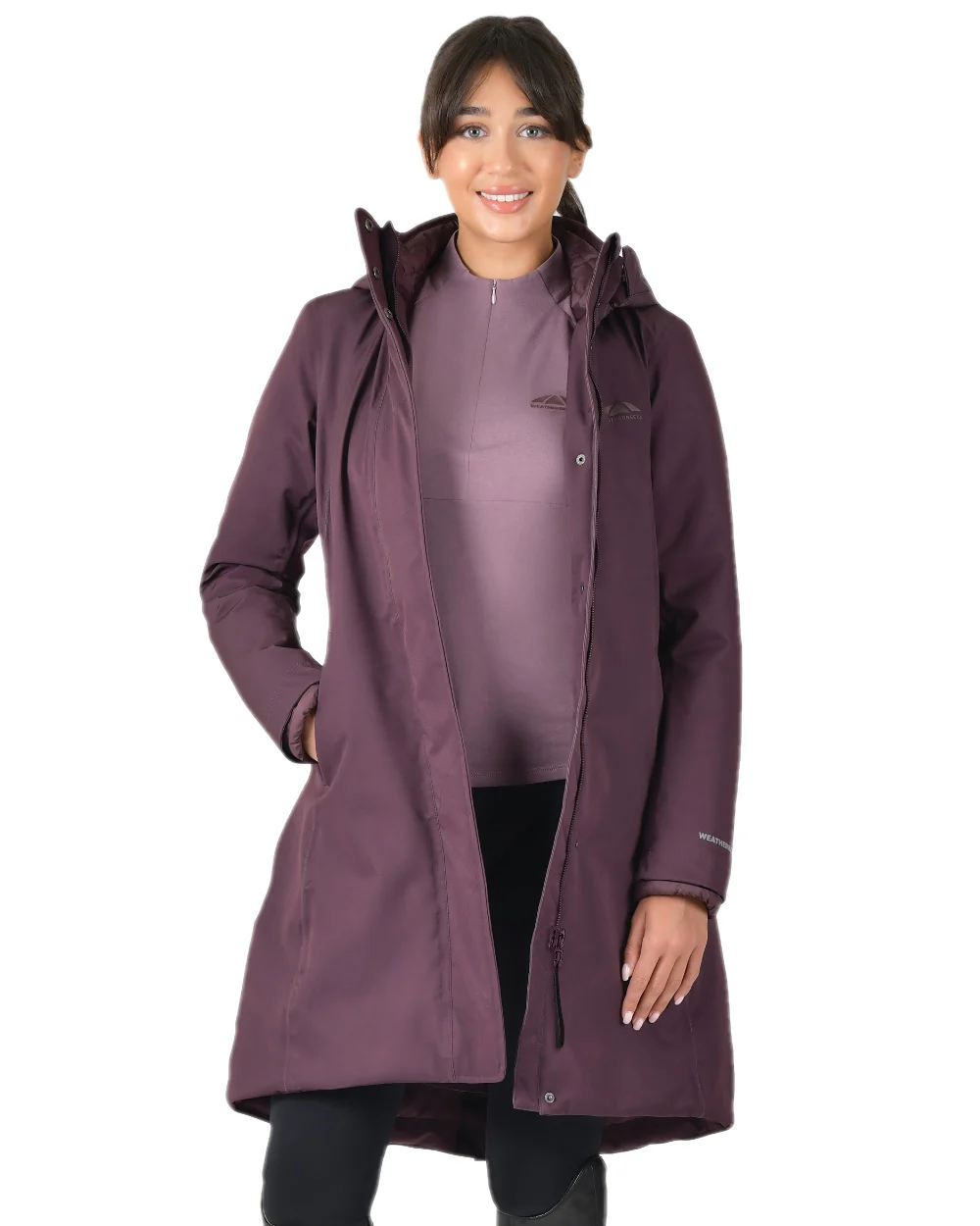 WeatherBeeta Womens All Purpose Waterproof Longline Equestrian Jacket - Image 13