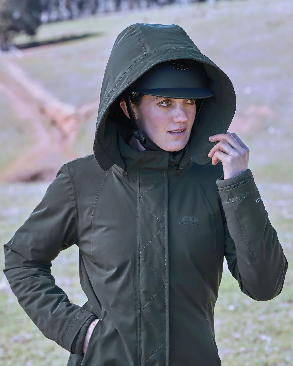 WeatherBeeta Womens All Purpose Waterproof Longline Equestrian Jacket - Image 5