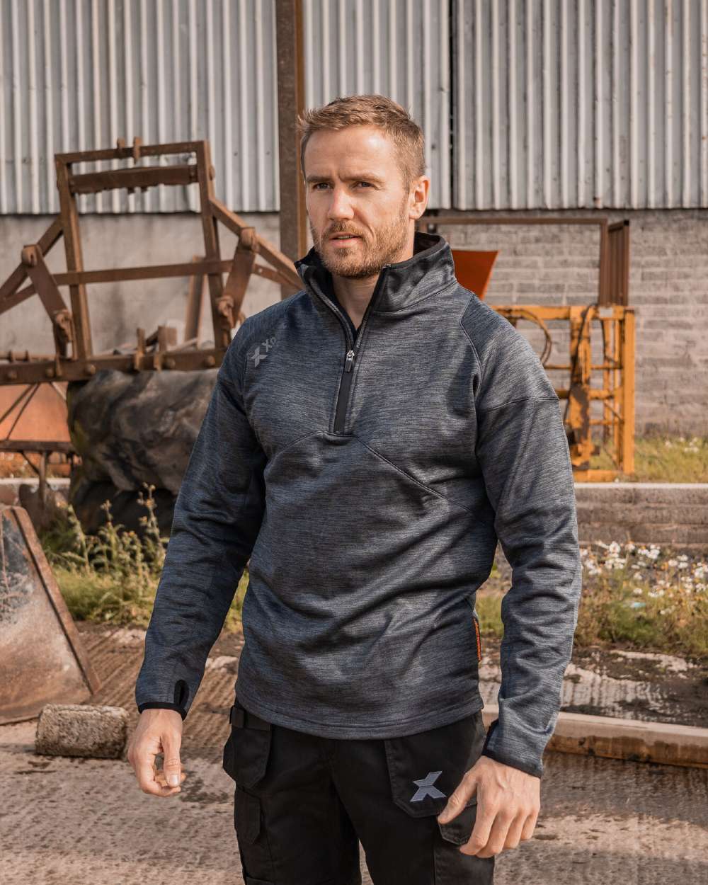 Xpert Mens Pro Half Zip Tech Fleece Jacket - Image 6